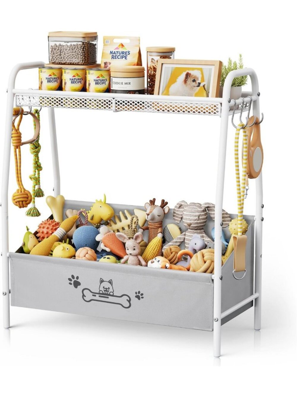 Spacious Dog Toy Storage Basket - Organizer Bin for Pet Toys & Accessories